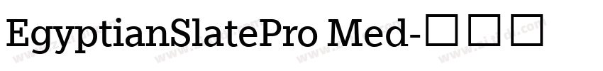 EgyptianSlatePro Med字体转换